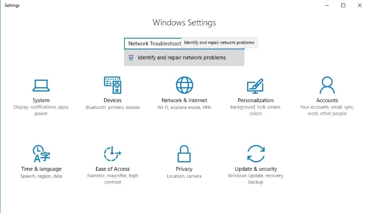 Network Troubleshooter