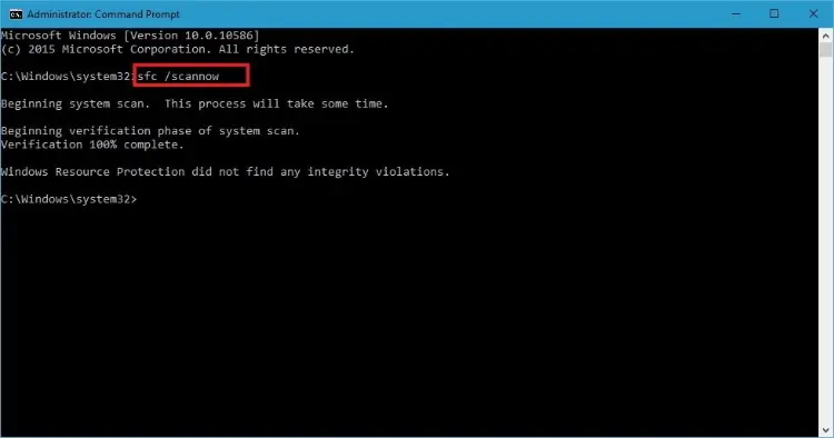 Perform A System File Checked Scan