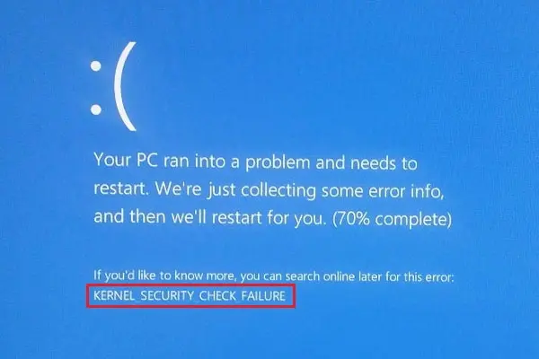 Why a Need to Fix "Kernel Security Check Failure" on Windows PC Error?