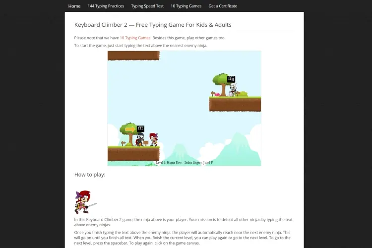 Ninja Typing - Typing Games