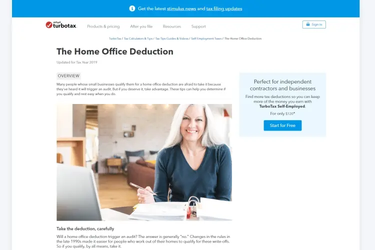 Work from home deductions