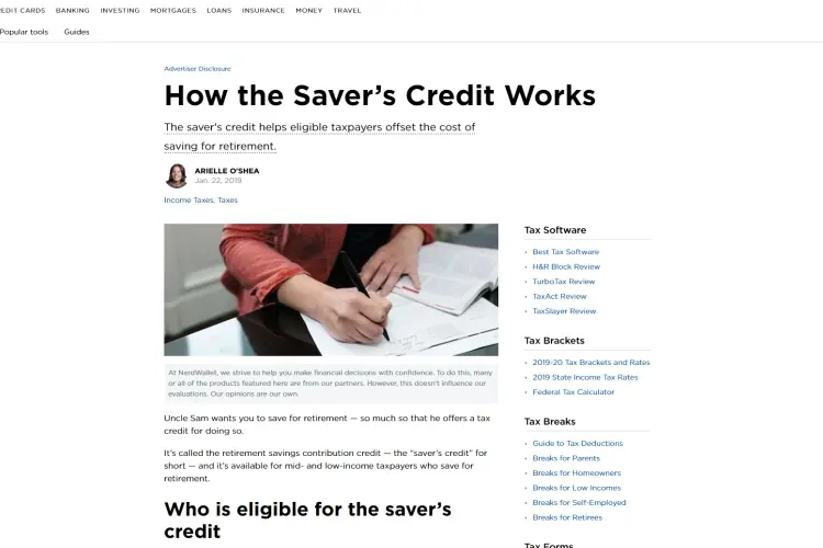 Saver's credit