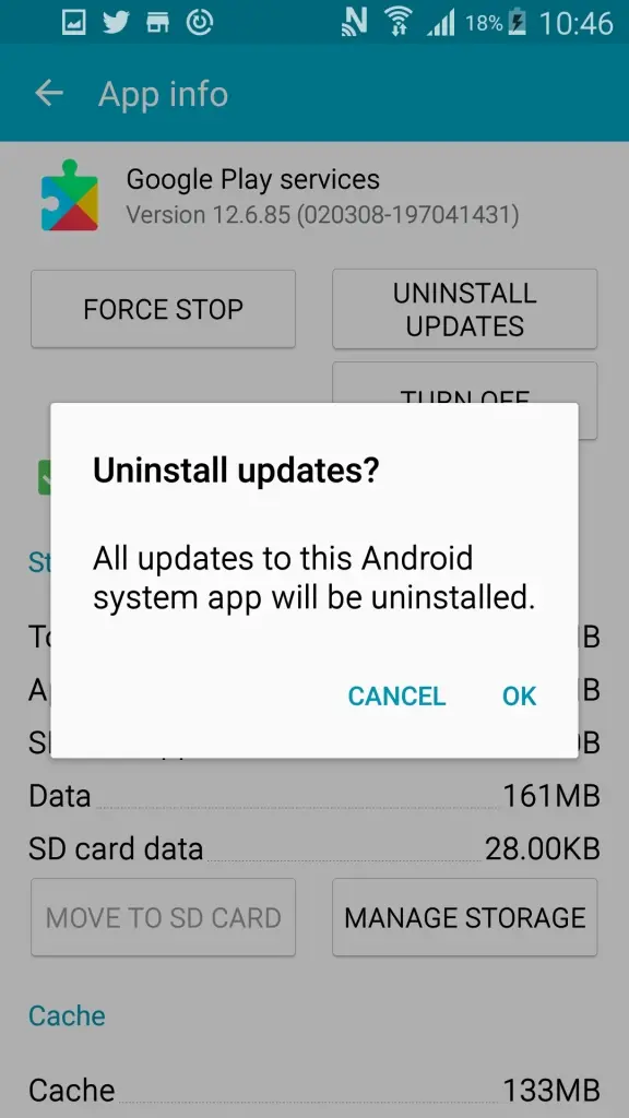 Update your Google Play Services